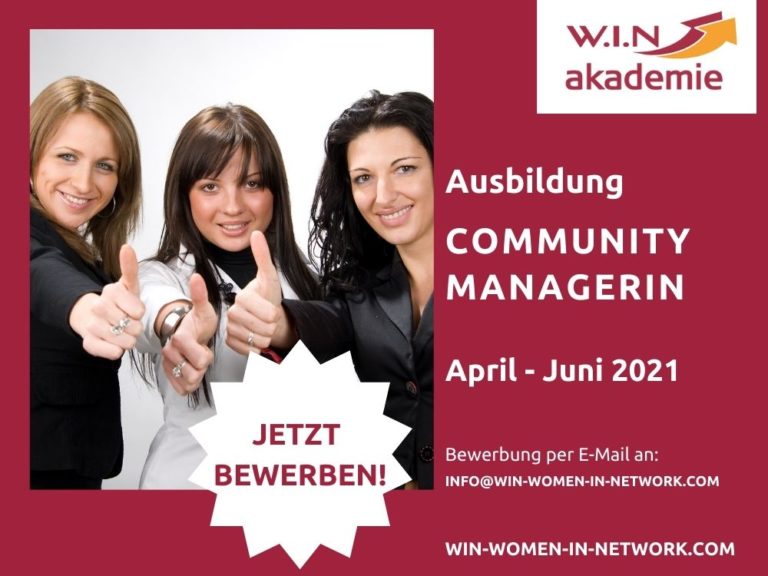 Community Managerin Ausbildung WIN-Akademie WIN Akademie Community Managerin Ausbildung