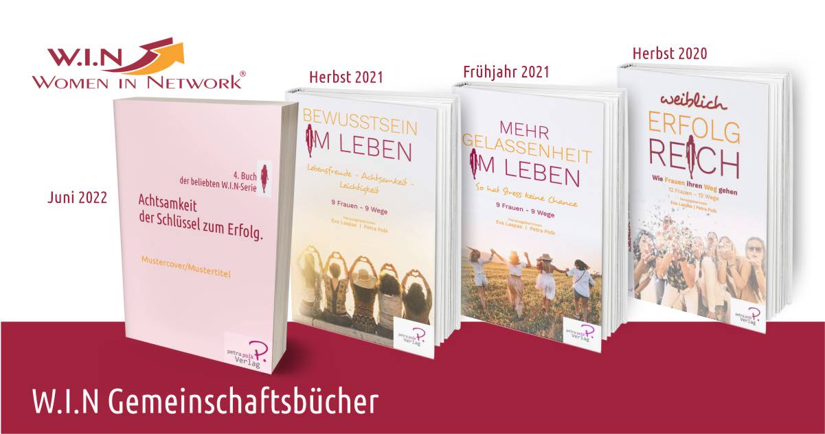Abbildung alle-w.i.n-buecher_serie-frau_buch Abbildung alle-w.i.n-buecher_serie-frau_buch